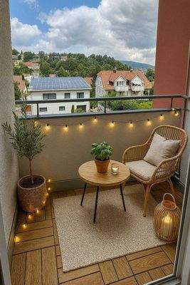 Kleiner Balkon Beispiel KI
