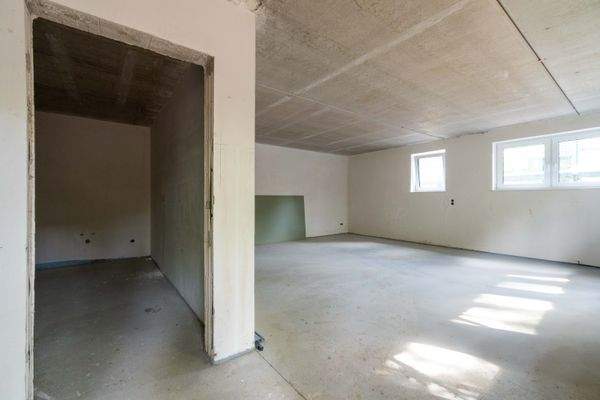 Blick in die Küche und den Wohn- und Schlafbereich