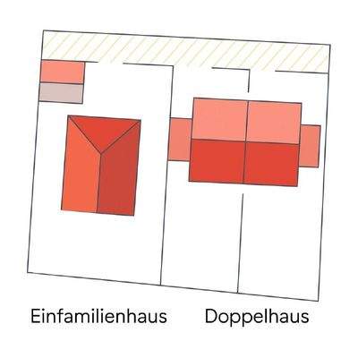 Bebauungsvorschlag EFH & DH