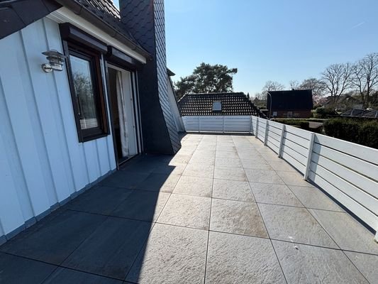 Dachterrasse der Einliegerwohnung