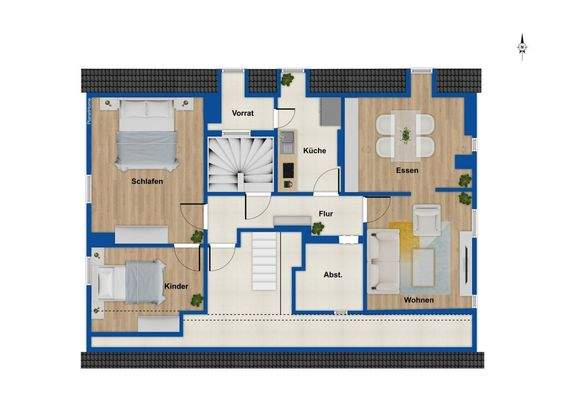 Dachgeschoss - Vorderhaus