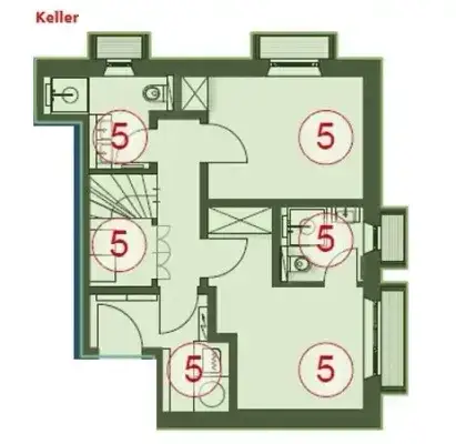 Grundriss Fewo 5 Keller
