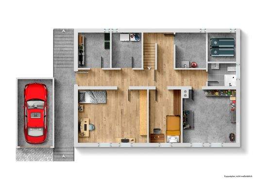 EG Grundriss Visualisierung