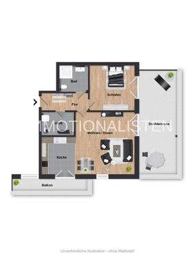 Grundriss Wohnung 14