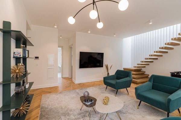 Wohnbereich in der unteren Ebene