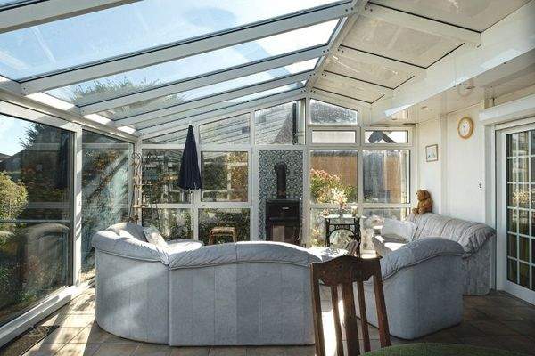 Wintergarten mit Ofen