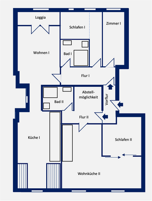 Wohnung I + II