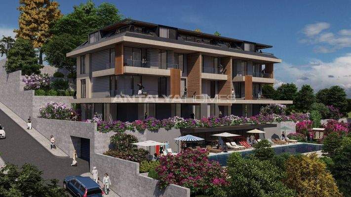 Sea View Properties Intertwined with Nature in Alanya