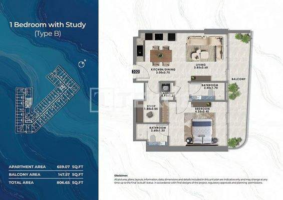 Luxury Lakeside Apartments in Dubai with 1% Monthly Payment Plan