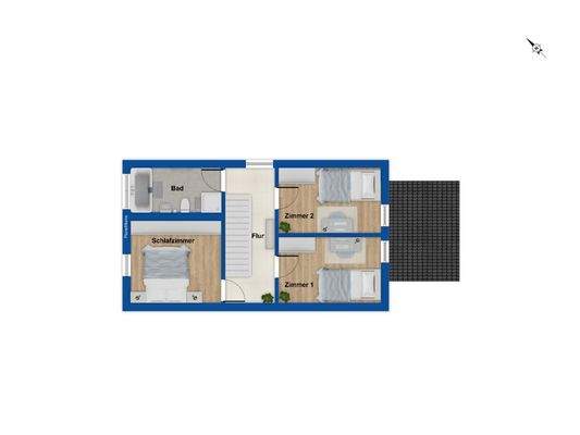 Grundriss Obergeschoss