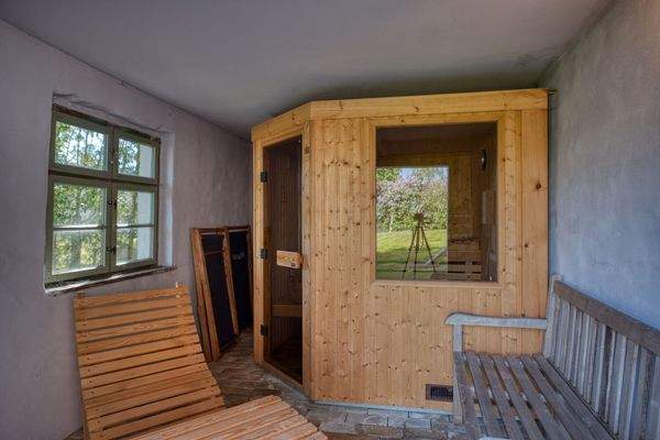 Sauna im Wäschehäuschen