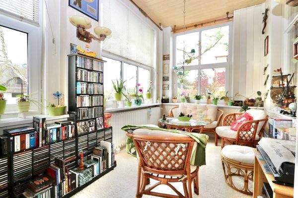 Die lichtdurchflutete Veranda