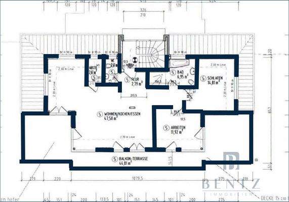 Grundriss Staffelgeschoss