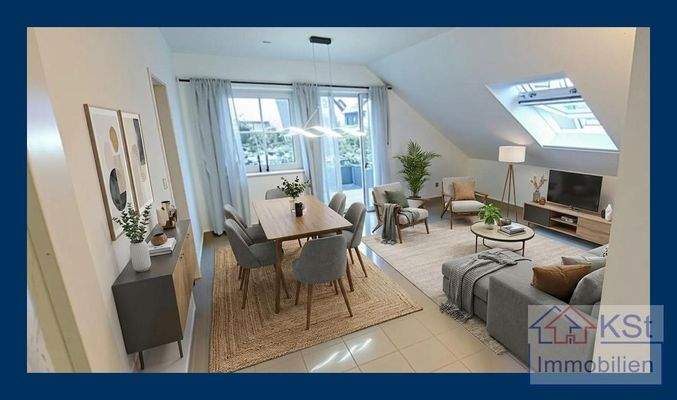 Wohnzimmer KI Einrichtung