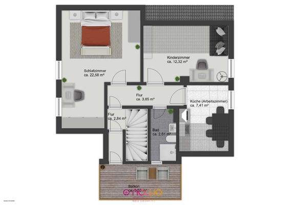 Grundriss Obergeschoss