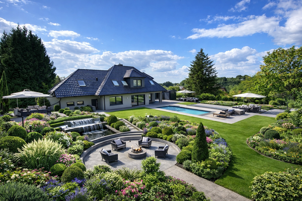 ... this is what the outdoor area could look like. Animation view / AI