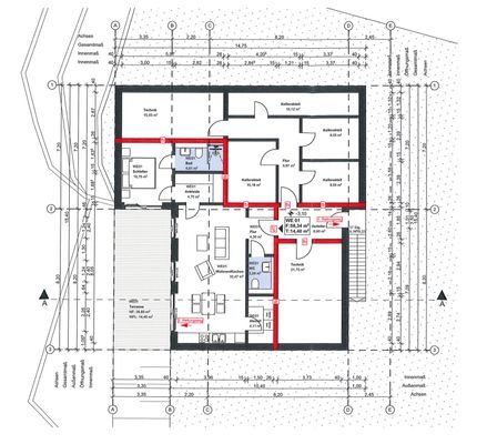 Grundrissplanung MFH - Souterrain