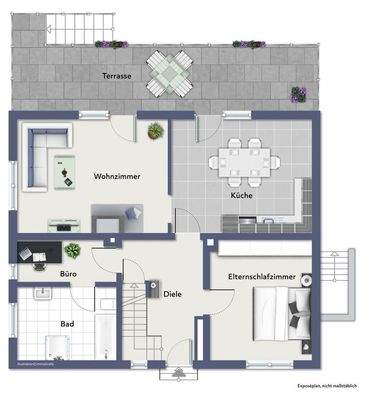 Raumaufteilung Erdgschoss