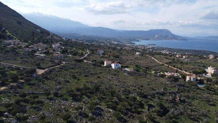 Kreta, Kokkino Chorio: Grundstück in ruhiger Lage mit Meerblick zu verkaufen