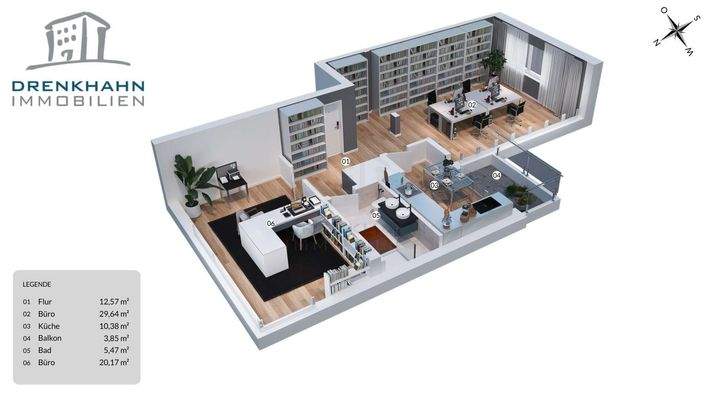 3D Grundriss 2.OG links