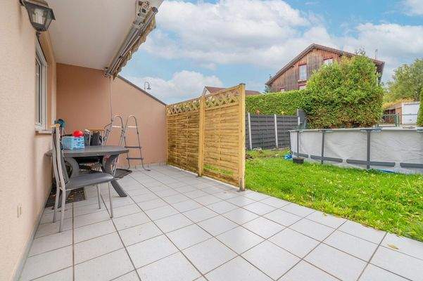 Blick auf die Terrasse