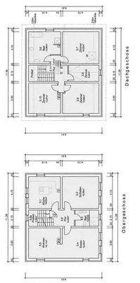 Grundriss Obergeschoss -Dachgeschoss