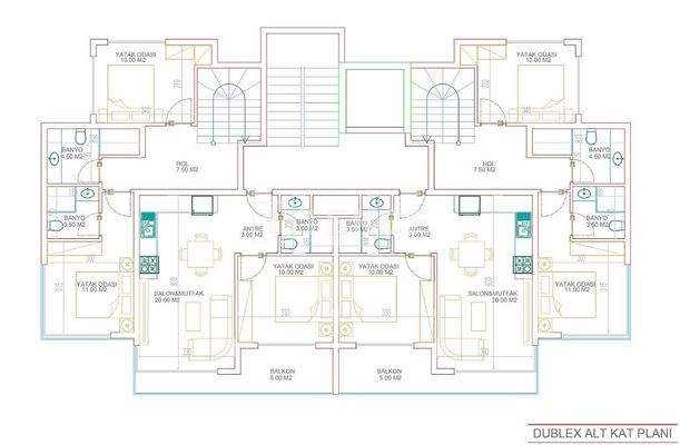 Centrally Located Flats 600 m to the Sea in Alanya Mahmutlar
