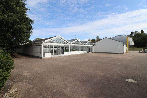 Gepflasterter Außenbereich