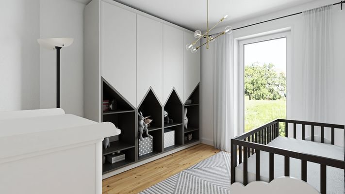 Kinderzimmer  Wohnung 2 im Gebäude 2