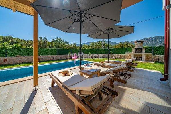 Detached Furnished Villa with Pool and Parking in Kaş Antalya
