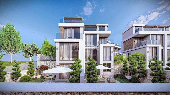 Villa with Pool in a Sea View Complex in Antalya Kalkan