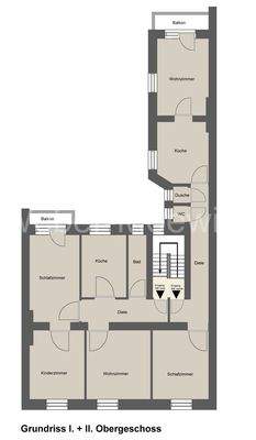 3447 Grundriss 1. + 2. Obergeschoss