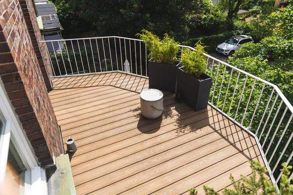 Balkon im Obergeschoss