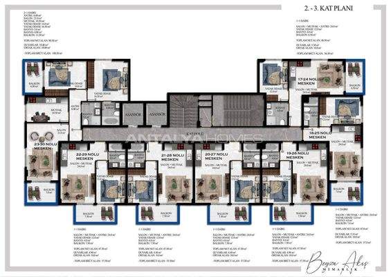 Apartments in a Luxury Complex Near Beach in Avsallar Alanya