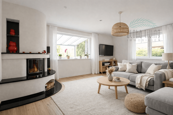 Visualisierung Wohnzimmer (EG)