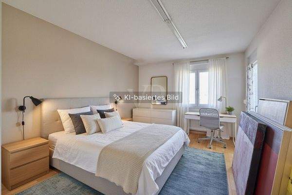 Schlafzimmer I mit Zugang zum Balkon I Ki-basiert