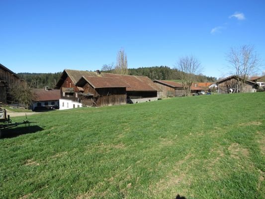 Südostansicht mit Grundstück  