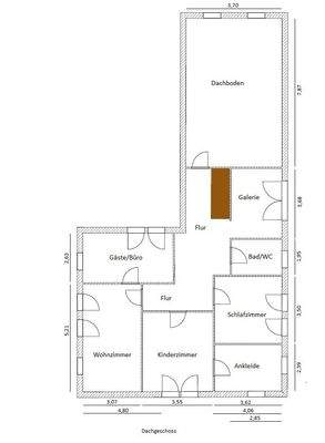 Grundriss Dachgeschoss