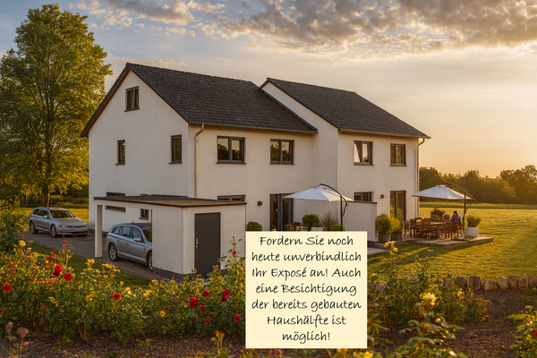 Neues Haus, schöne Terrasse, kleiner Garten! Toll!