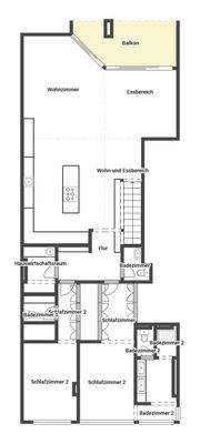 Floor plan of the 1st floor