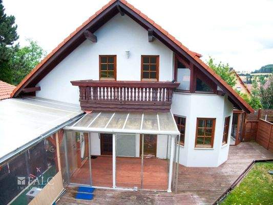 hintere Ansicht vom Garten 