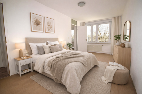 Schlafzimmer  visualisierte Darstellung