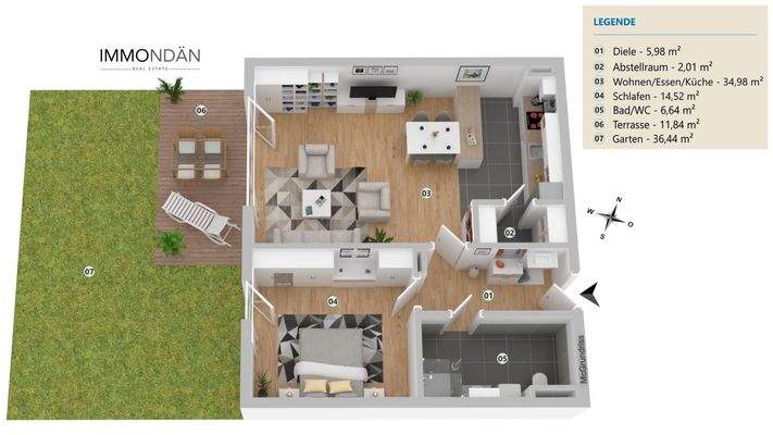 Grundriss-Visualisierung