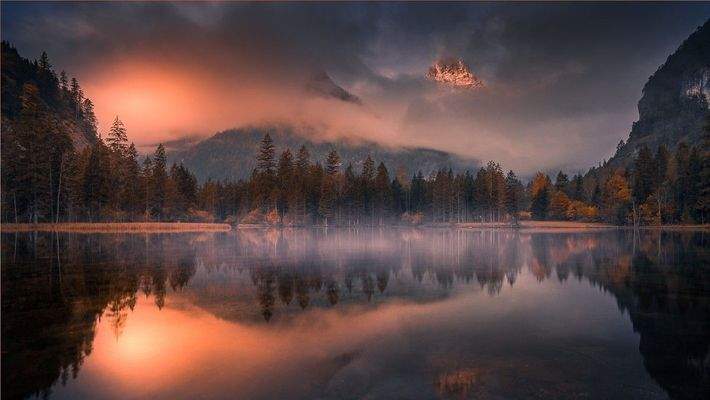 Schiederweier am Morgen