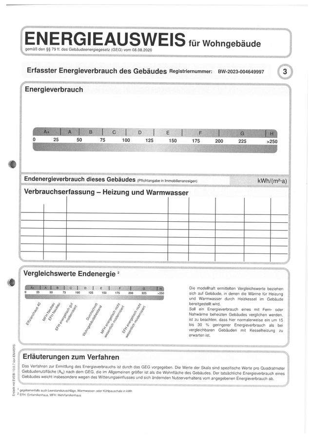 Energieausweis gültig bis 26.07.2033