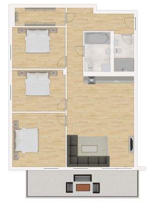 Alternative 4 Zimmer Wohnung im Objekt