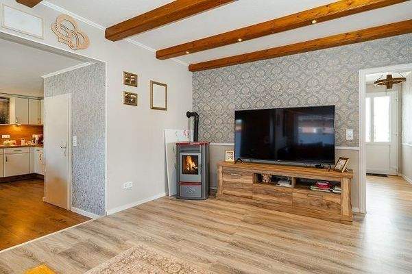 Wohnzimmer mit Pelletofen
