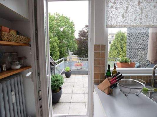 Zugang auf die Dachterrasse