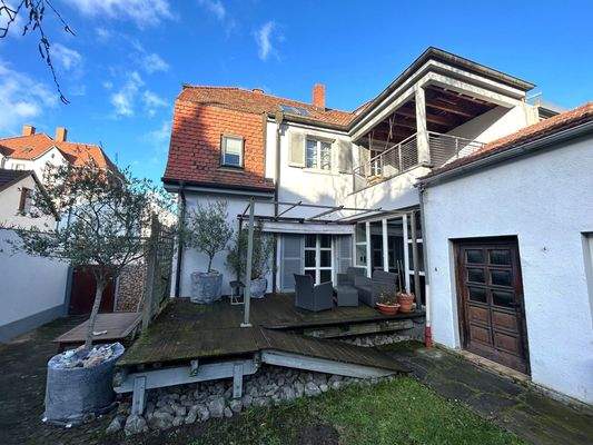 Die Rückseite des Hauses