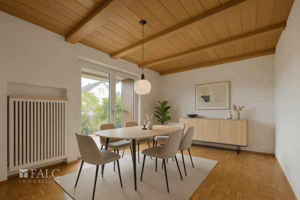 Beispiel für möblierten Essbereich